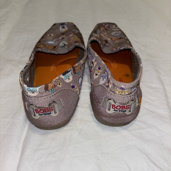 Skechers Bobs for Dogs Canvas Slip On Shoes with Dog Pattern Women’s Size 7 - Picture 4 of 6